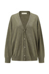 SWAYING 25 Early Autumn Outline Cashmere Cardigan SW-SW25PF1T17C1-LV Green